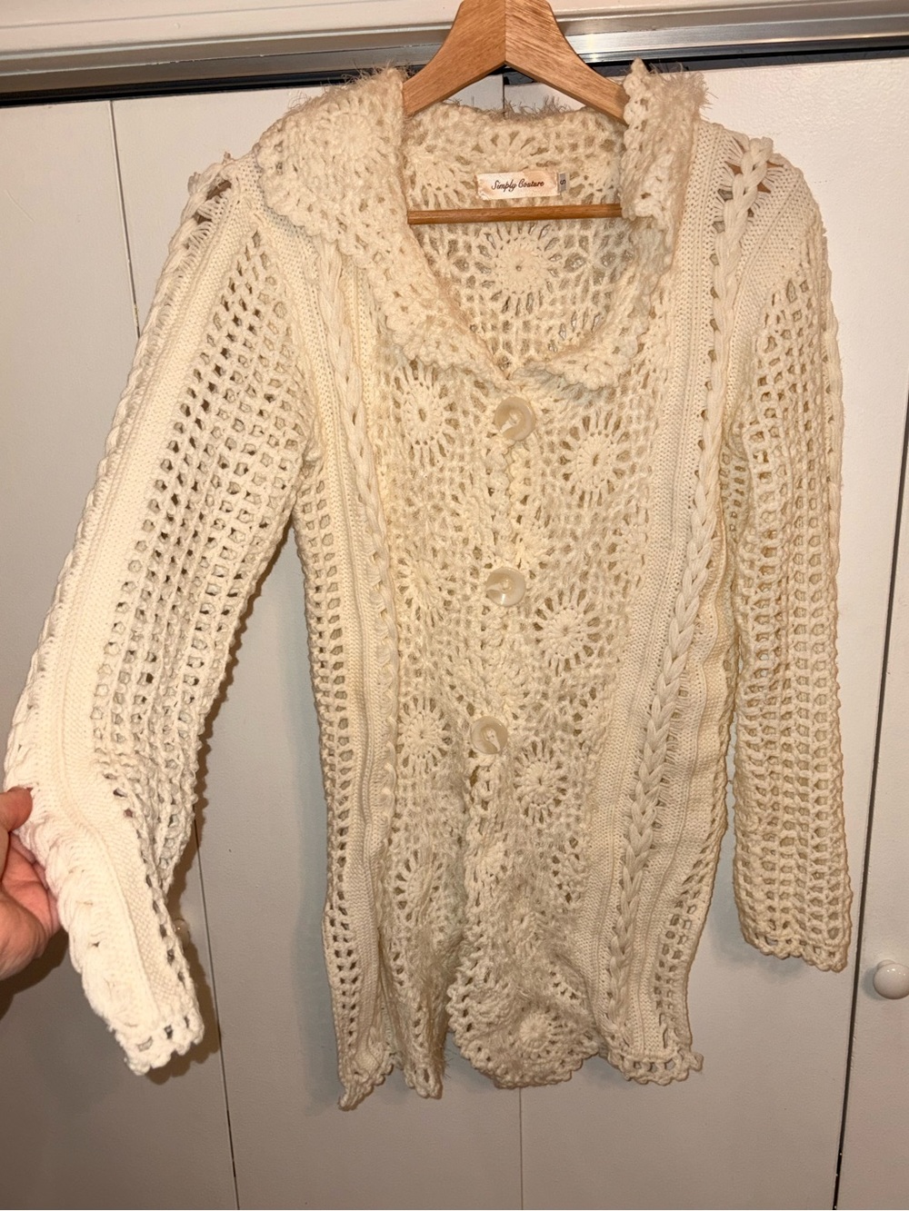 Simply Couture Mohair Lambs Wool Sweater Size Small - Boho
